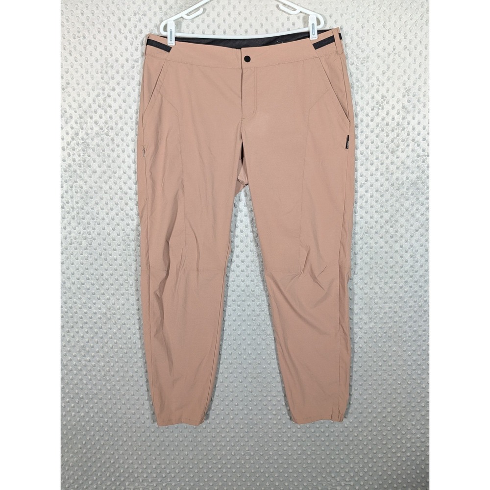 Flylow Gear Pants Women's Size 14 Beige Ski Snowboard MTB Belted Lightweight